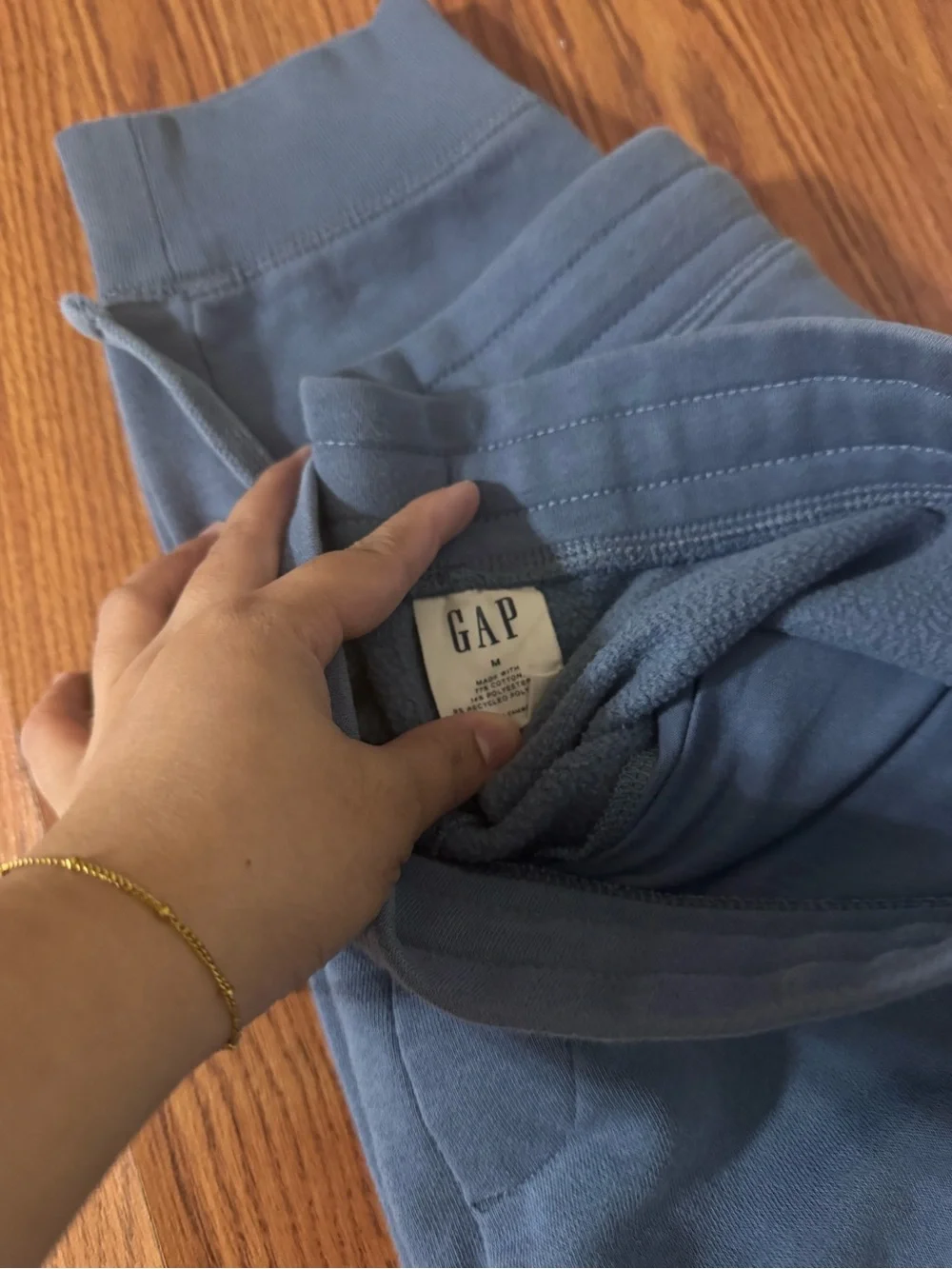 GAP Dusty Blue Logo Joggers - Picture 3 of 3